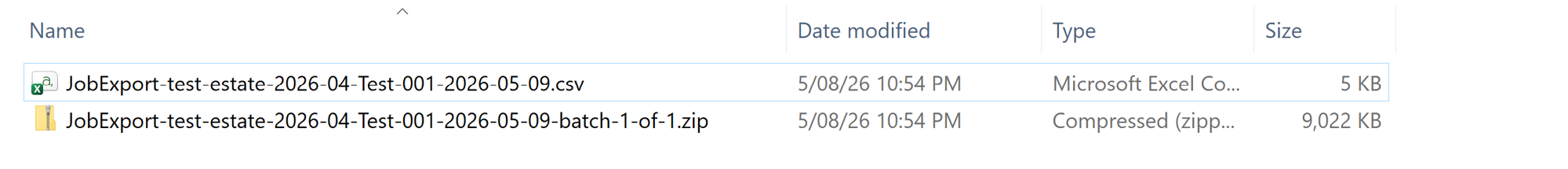 Export success