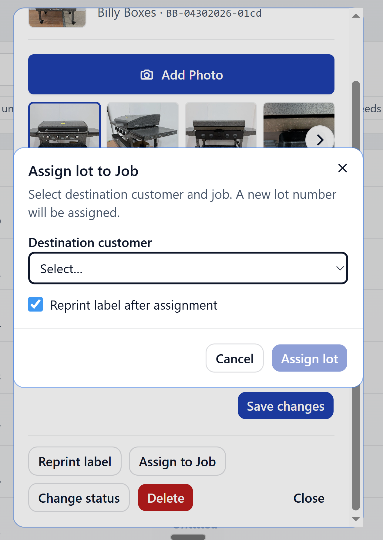 Move dialog